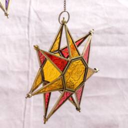 "Glass Star Candle Holder 20cm " - thumbnail 2