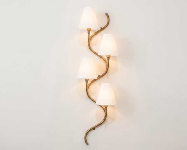 Vertical Wall Sconce Luxury Antique Brass , Modern Lighting Fixture, Nordic Lamp For Interior Decor, Dining Area & Hotel Style Spaces - image 1