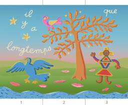 Claire Fontaine Collection Scenic 7. Delightful French Nursery Tale Wall Art, Bright Dreamy Magical Kids Mural, Inspiring Vivid Imagination
