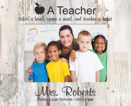 Personalized Teacher Photo Frame - Engraved Gift For Gifts Appreciation - thumbnail 1
