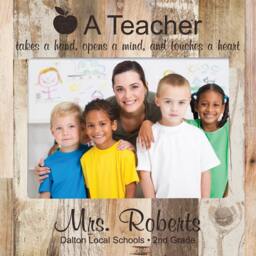 Personalized Teacher Photo Frame - Engraved Gift For Gifts Appreciation - thumbnail 2