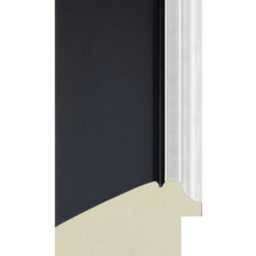 Handmade Black Picture Frame Gold/Silver Edge, Solid Pine Wood - thumbnail 3