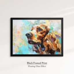 English Cocker Spaniel Abstract Oil Painting Framed Print & Canvas Large Sizes Wall Art Poster Pet Home Decor Interior Dog Lover Gift - thumbnail 2