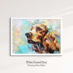 English Cocker Spaniel Abstract Oil Painting Framed Print & Canvas Large Sizes Wall Art Poster Pet Home Decor Interior Dog Lover Gift - thumbnail 3