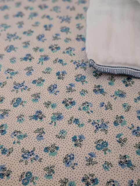 Liberty London Floral Crib Sheet Or Changing Pad Cover - image 1