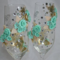 Beautiful Glasses For Wedding Or Decoration, Glasses, Champagne Set, Candle, Birthday Candle Gift - thumbnail 2