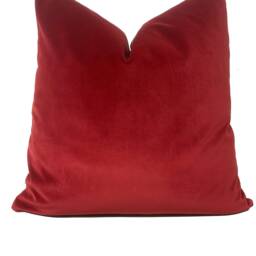 William Morris Fruit - Madder/Bayleaf Velvet Fabric Cushion Cover Pillow - thumbnail 2