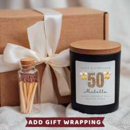 Personalised Niece 50Th Birthday Candle Gift Cards Hamper Gifts For Her B - thumbnail 2