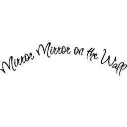 Mirror On The Wall Vinyl Decal Quote Lettering Girls Room Stickers Beauty Vwaq-30650 - thumbnail 2