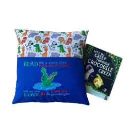 Crocodile Reading Pillow/Book Cushion - thumbnail 3