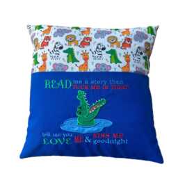 Crocodile Reading Pillow/Book Cushion - thumbnail 1