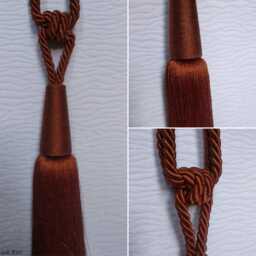 Large Luxury Curtain Tieback Tassel - Elegant Drapery Holdback Rope Window Accessory Sold Individually 6 Colors - thumbnail 4
