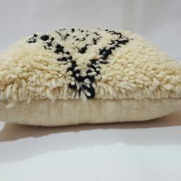 Beni Ourain Pillow Handmade Moroccan Pillows 100% Wool - thumbnail 2