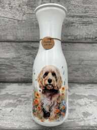 Cockapoo Vase, Tan Cockapoo, Cockapoo Gifts, Decor - thumbnail 1