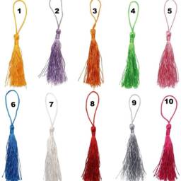 Embroidered Name Velvet Cloud Wall Hanging Rainbow Tassel Decor - thumbnail 4