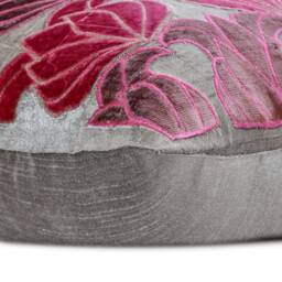 "Designer Lotus, Art Deco Throw Cushion Cover 16""x16" - thumbnail 2