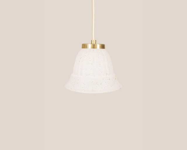 Zinka Vintage Pendant Light Mcm Hanging Handcrafted Glass Lamp Retro Ceiling Fixture Yugoslavia Gold Brass - image 1