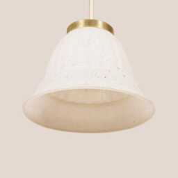 Zinka Vintage Pendant Light Mcm Hanging Handcrafted Glass Lamp Retro Ceiling Fixture Yugoslavia Gold Brass - thumbnail 3