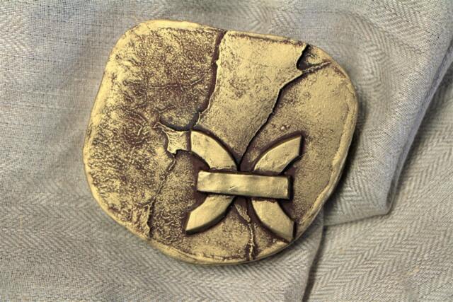 Bas Relief Zodiac Sign Pisces Astrological Horoscope Small Sculpture Wall Art Birthday Gift Gold Silver Home Decor - image 1