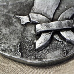 Bas Relief Zodiac Sign Pisces Astrological Horoscope Small Sculpture Wall Art Birthday Gift Gold Silver Home Decor - thumbnail 4