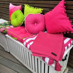 100% Cotton Box Cushion For Garden Seating, Festival Floor - thumbnail 4