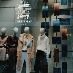 We Wish All Of Our Customers A Very Merry Christmas Shop Window Sticker Xmas Retail Store Decoration Decal - thumbnail 3