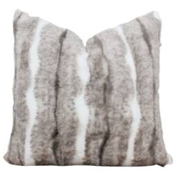 Faux Fur Pillow Cover Textured Pillows Farmhouse Modern Neutral Throw Rustic - Gavin - thumbnail 3