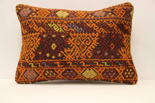 Throw Lumbar Kilim Pillow 14x20 in - 35x50 cm Boho Pillowcover Kilim Cushion Cover Tribal Pillow 4Bef-476 - image 1