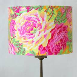 Handmade Yellow Floral Burst Lampshade Kaffe Fassett Fabric - thumbnail 3