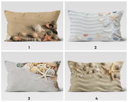 Nautical Sea Cushion Cover/Beach House Pillow Top/Marina Rectangular Boudoir Case/Beach Coastal Home Decor/Decorative Yacht - thumbnail 1
