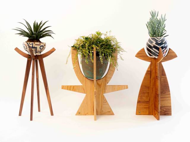 Garden Decor Mid Century Modern Plant Stand Air Display Succulent Planter  Mom Gift Office House Plants Wooden Holder by Etsy | uFurnish.com