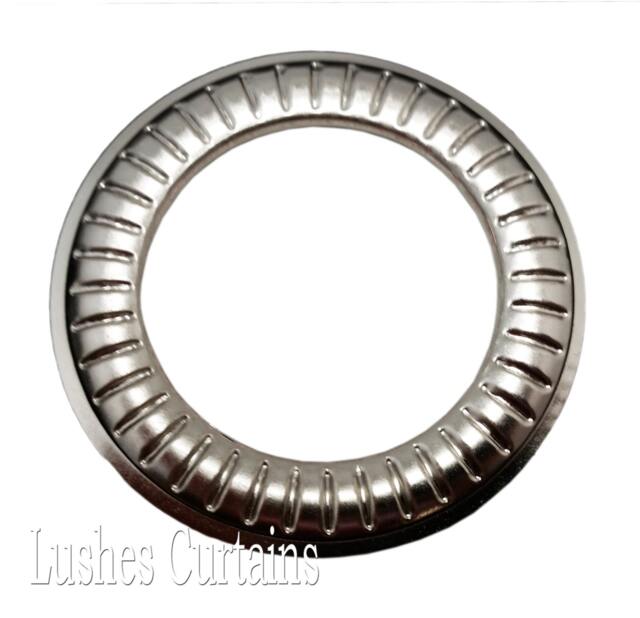 Large Nickel Quality Metal Curtain Drapery #12 Hardware 1-9/16 - image 1