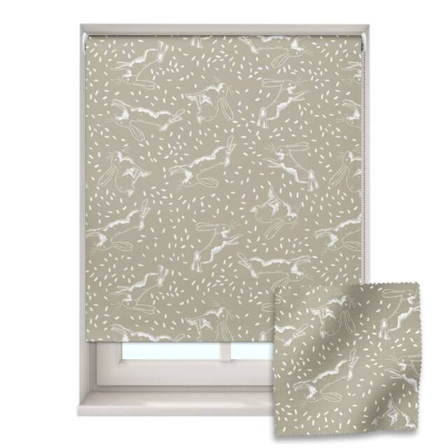 Natural Hare Roller Blind, Nursery Roller Blind, Guess How Much I Love You, Made To Measure, Blackout Blind - image 1