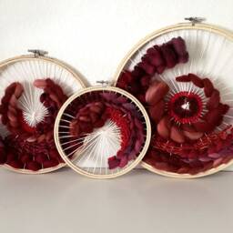 Clearance - Phoenix Medium Circular Hand Woven Wall Hanging - thumbnail 3