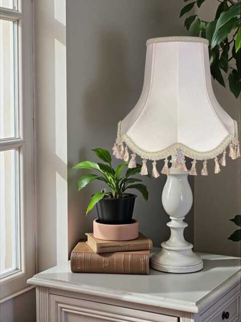 Traditional Oyster Cream Lampshade Handmade For Table & Floor Standard Lamps Shades, Wall Light Fixtures, Ceiling Pendants - image 1