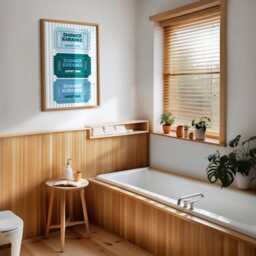 Shower Karaoke Ticket Print Funny Bathroom Satin Poster - thumbnail 2