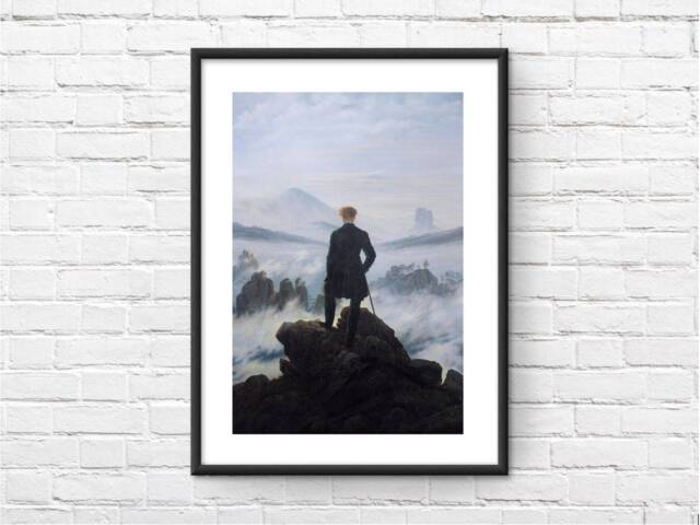 Wanderer Above The Sea Of Fog Art Framed Print - image 1