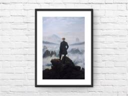 Wanderer Above The Sea Of Fog Art Framed Print - thumbnail 1