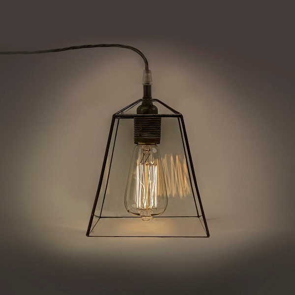 Handmade Industrial Pendant Lamp Clear Glass Edison Bulb Lighting - image 1