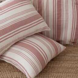 Ivory Striped Muslin Duvet Cover Soft Cozy Cotton Bedding - thumbnail 4