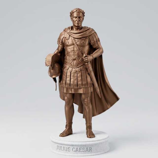 Julius Caesar Roman Empire Collectible Statue