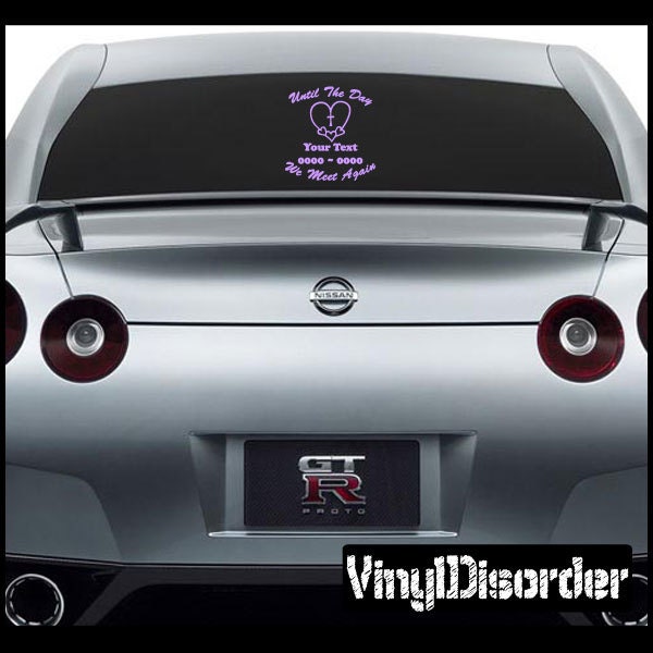 Heart 013 in Loving Memory Custom Car Or Wall Vinyl Decal Stickers - Ilmheart013Et - image 1