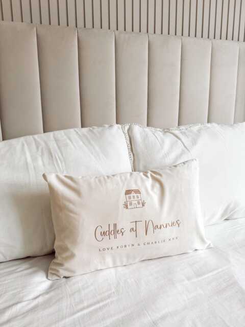 Personalised Velvet Grandparents Cushion Sentimental Home Decor Gift - image 1