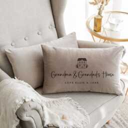 Personalised Velvet Grandparents Cushion Sentimental Home Decor Gift - thumbnail 3