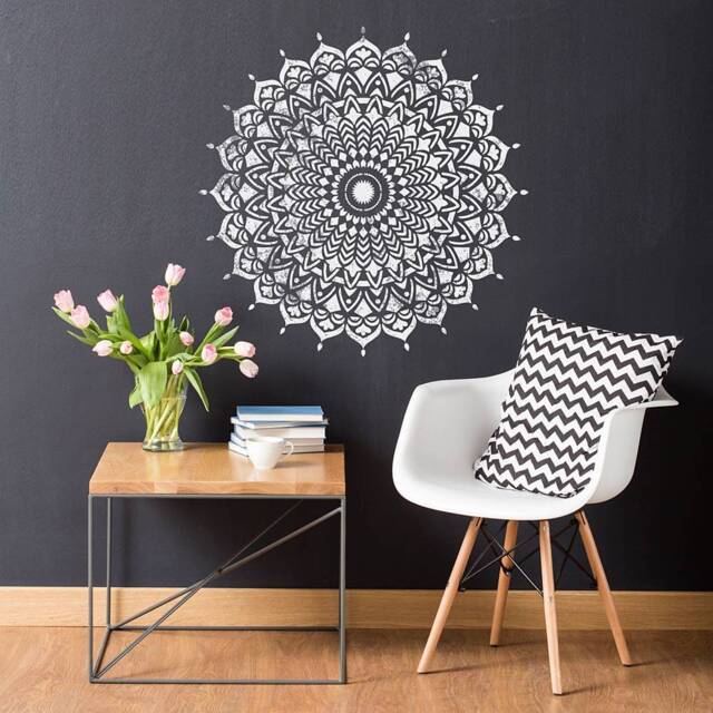 Brilliance Mandala Stencil - Mandala Wall Stencil Large Wall For Painting On Wood Better Than Decals - image 1