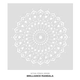 Brilliance Mandala Stencil - Mandala Wall Stencil Large Wall For Painting On Wood Better Than Decals - thumbnail 3