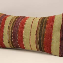 Designer Pillow, 12x24 Pillow Cover, Turkish Kilim Ethnic Decorative Throw, Boho Accent Cushion Cover 4Oaf-468 - thumbnail 3