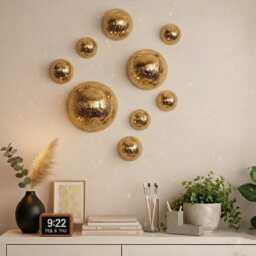 Mirror Tile Disco Ball Wall Decor, 70S Retro Party Vibe, Funky Home Decoration, Unique Gift - thumbnail 4