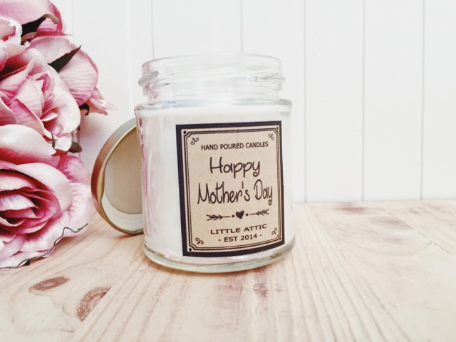 Happy Mother's Day Scented Candle, Soy Candles, Handmade Gift Candles
