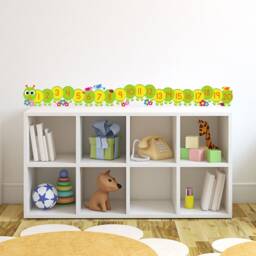 Caterpillar Number Line Wall Sticker, Decal - thumbnail 1
